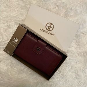 Gianni Bernini Wallet (Wine color)